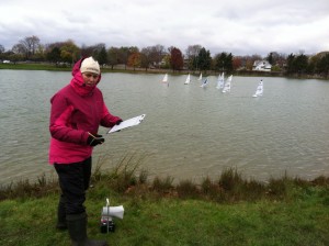 "Anna Gorbold (PRO) calling all racers to the start"